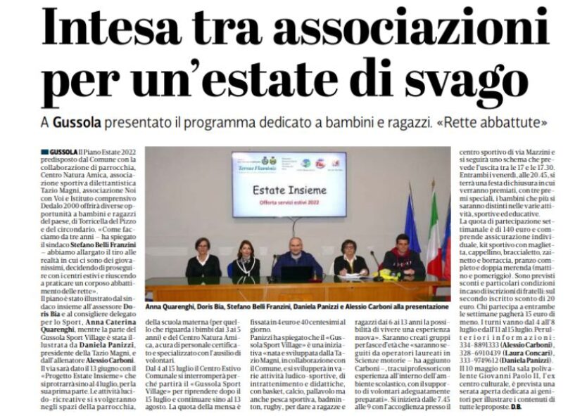 Sindaco Gussola Stefano Belli Franzini