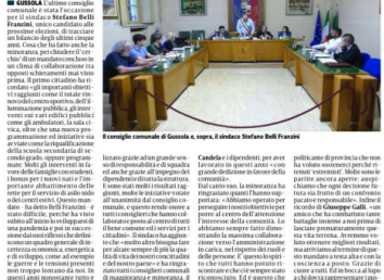 Sindaco Gussola Stefano Belli Franzini