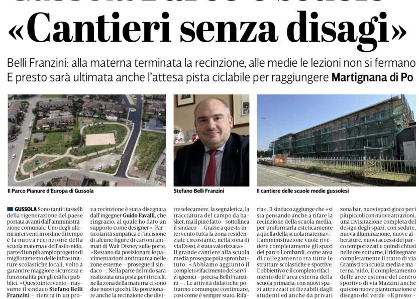 Sindaco Gussola Stefano Belli Franzini