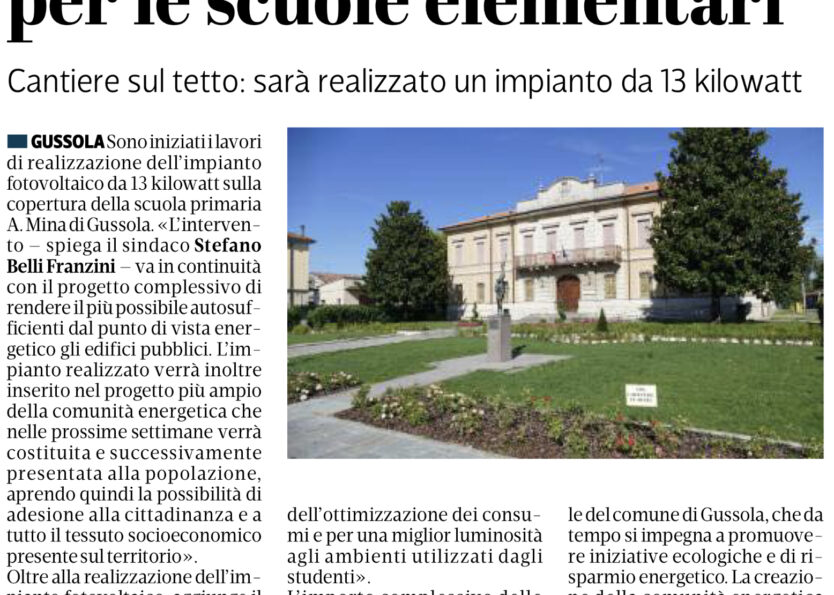 Sindaco Gussola Stefano Belli Franzini