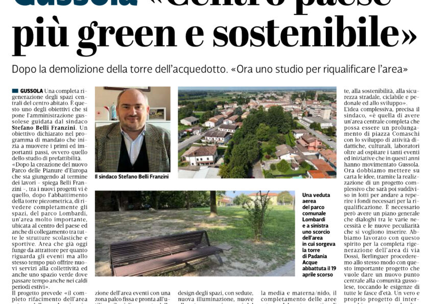 Sindaco Gussola Stefano Belli Franzini